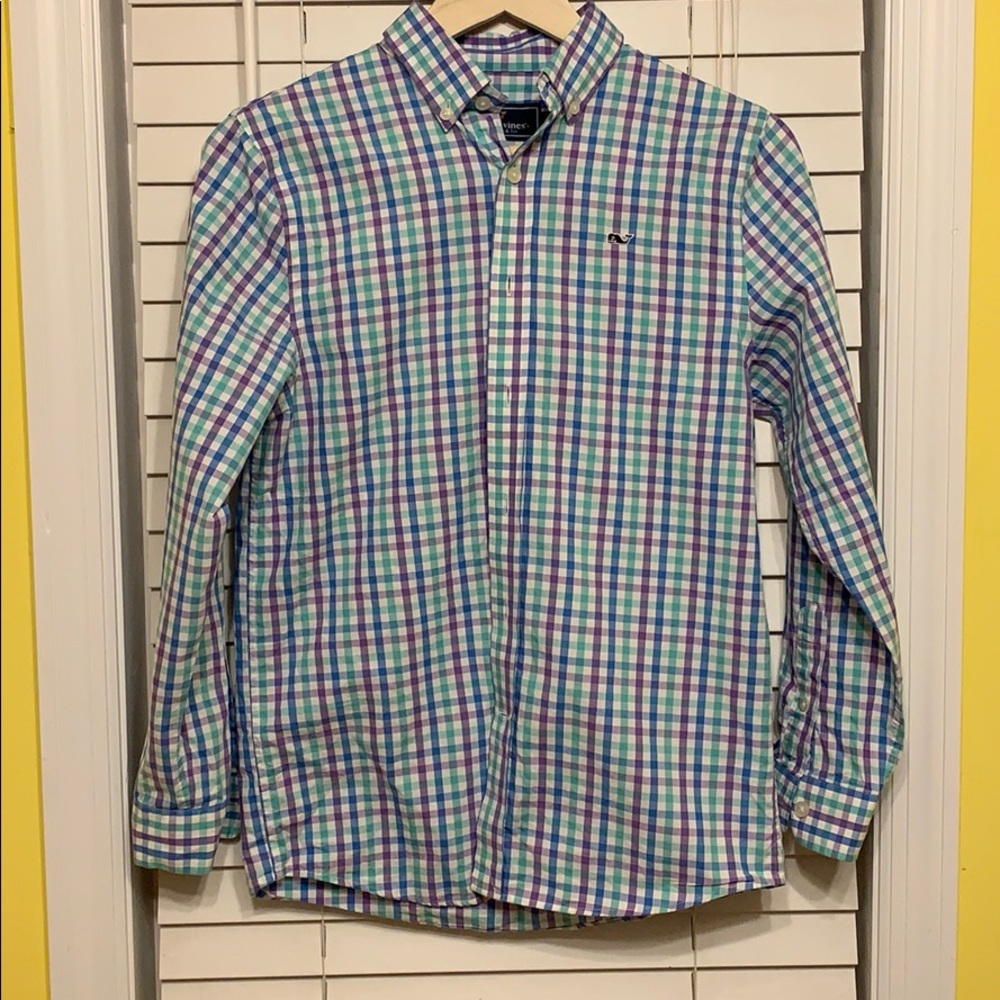 Vineyard Vines boys size Med 12/14 button down